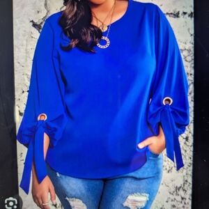 JOSEPH RIBKOFF Royal Blue Blouse